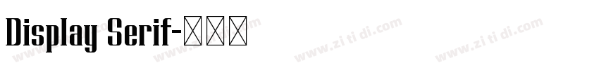 Display Serif字体转换 Display Serif字体转换